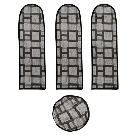 Waterproof & Dustproof Three Blade Grey Ceiling Fan Cover (Imported)