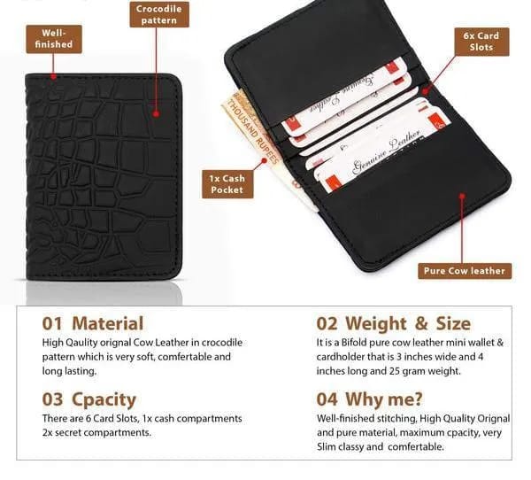 Men's Multicolor Leather Wallet